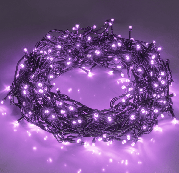 200 LED 66FT Halloween Fairy String Lights, Halloween Decoration Lights with 8 Lighting Modes, Mini String Lights Plug in for Indoor Outdoor Christmas Garden Wedding Party Decor, Purple